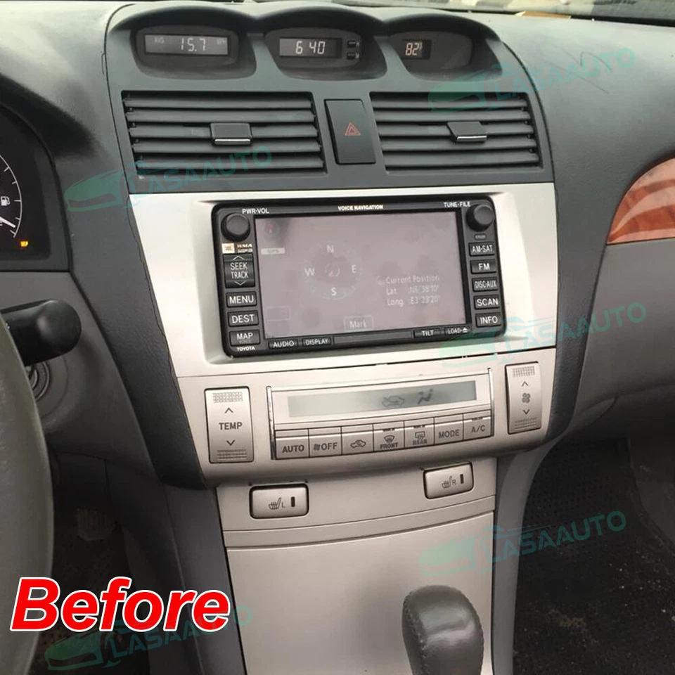 For 2004 2005 2006 07 2008 Toyota Solara Android 14 CarPlay Car Stereo Radio GPS - Image 2 of 4