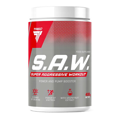 TREC NUTRITION SAW 400 G - Pre-Workout-Supplement für explosive Workouts 