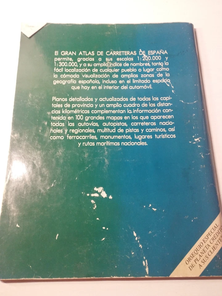 Gran Atlas de Carreteras de España Planeta 1:200.000 y 1:300.000 - LIBRO Español - Imagen 2 de 4
