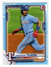 ANDERSON TEJADA  RANGERS RC  2021 BOWMAN #33  SKY BLUE /499