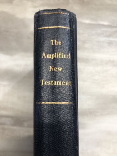 The Amplified New Testament Bible Zondervan  Lockman 1958 12th Edition Hardcover - Picture 1 of 17