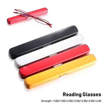 Mini Slim Ultra Spectacle Reading Glasses Presbyopic Eyeglass Unisex +1.0~+4.0