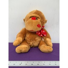 Hug and Luv 2016 Mono de San Valentín Gorila Arco Rojo Corazones de Amor Beso Labios en la Cara 10