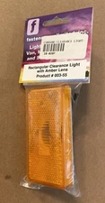 Fasteners Unlimited 003-55 Amber Lens Rectangular Clearance Light