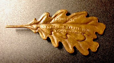antiker Pin Anstecknadel Richard Bürk Gedächtnis Kämpfe 1938 Schwenningen 