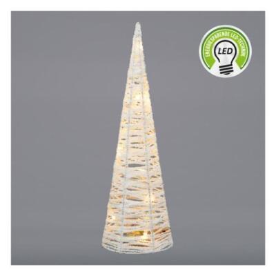 LED Pyramide Snow, 10LED, 40cm h, 33979