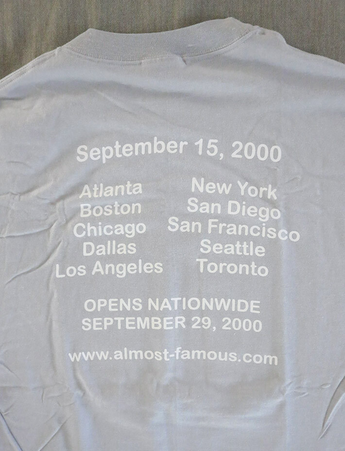 Almost Famous ムービー Tシャツ XL Almost Famous ムービー Tシャツ XL