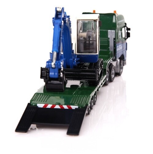 KDW 1/50 Excavator Die-Cast Flatbed Transportation Trailer Alloy Model 625038 - Picture 4 of 5