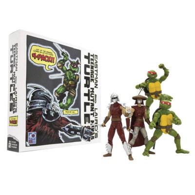 BST AXN - TMNT 4-Pack Foot Soldiers & Turtles - Mirage Comics Exclusive MOC /...
