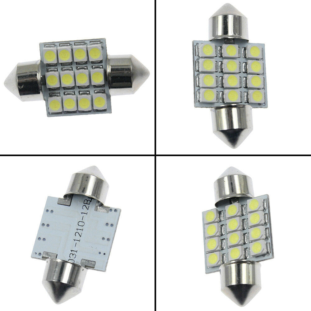 13x Car Interior LED Lights For Dome License Plate Lamp 12V Car - Foto 9