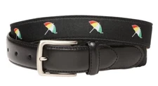 Arnold Palmer Men's Embroidered Logo Web Belt - Pick Color and Size