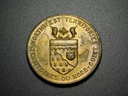 TOKEN MEDAL NORTHWEST TERRITORIES MOUNTAIN AVENS - Picture 3 of 5