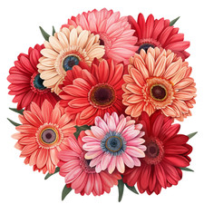 Adesivo da parete adesivo mazzo di fiori adesivo da parete 18 x 18 cm grande