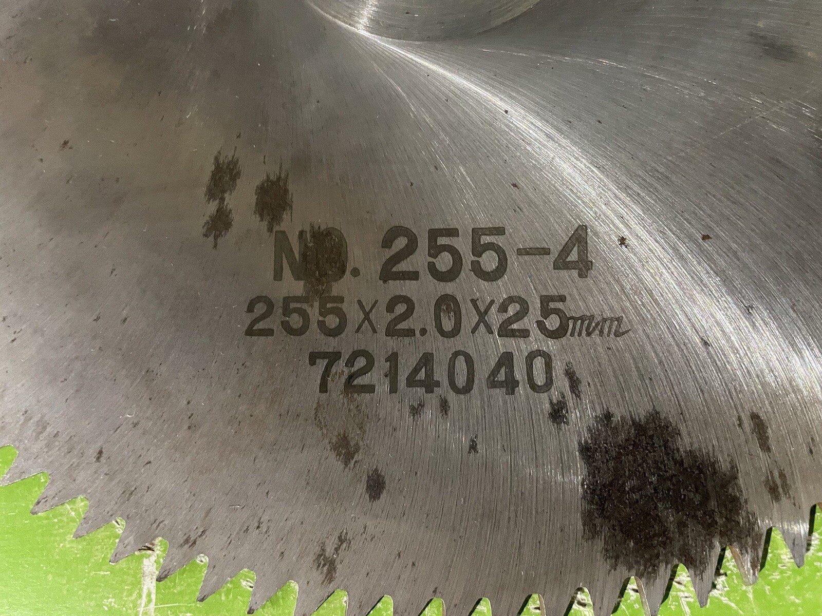 Vintage Makita No. 255-4A 7214058 10” 100 Tooth Steel Blade NOS