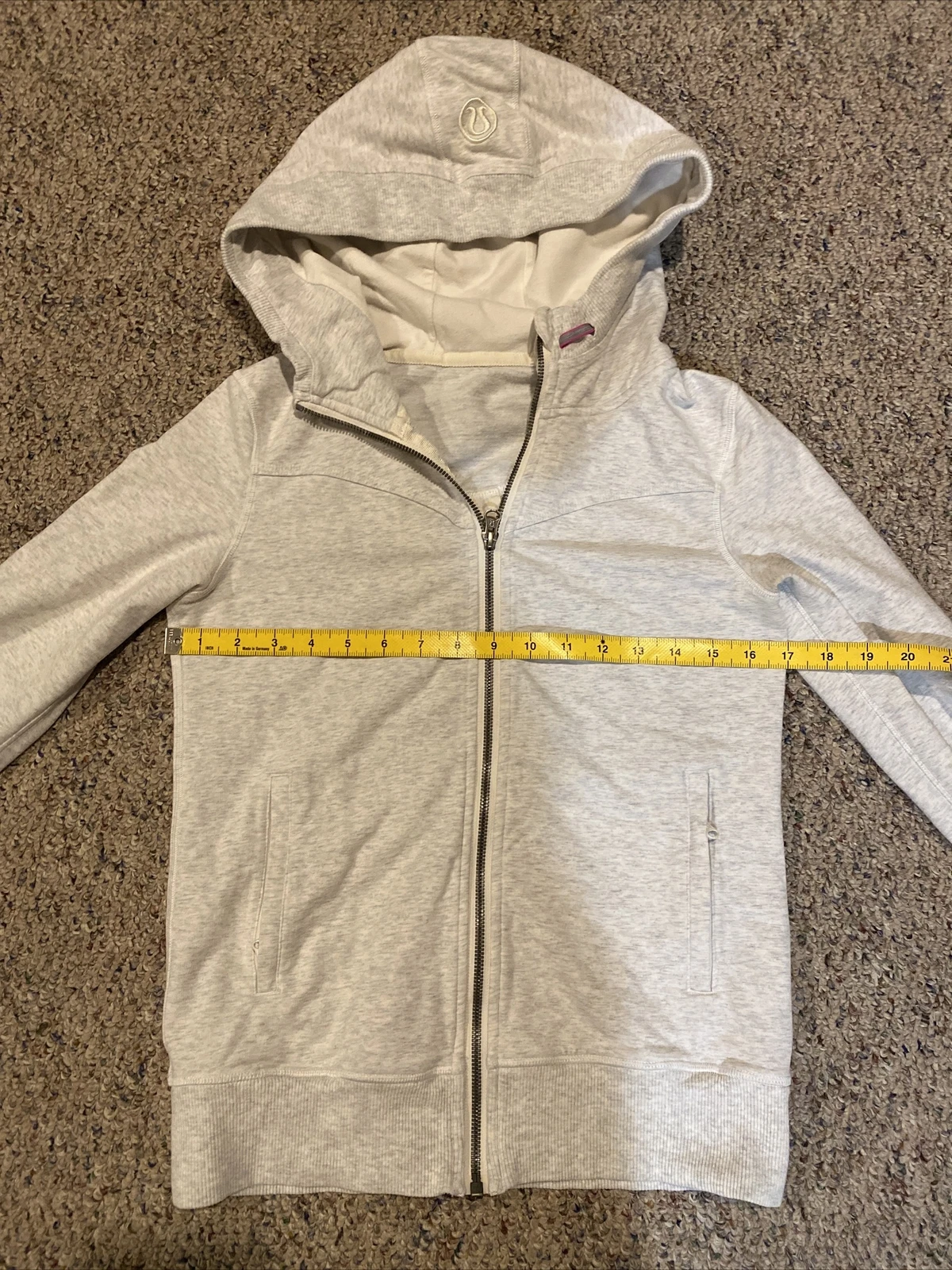 VETEMENTS LULULEMON Giacca donna full zip sportiva con cappuccio taglia:4