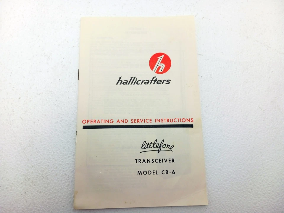 Par de transceptores portátiles Hallicrafters Littlefone CB-6 de colección años 60 - FUNCIONA Foto 2 de 3