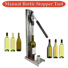Manual Bottle Stopper Tool Hand Pressure Corker Wine Inserting Corks Pom Tool US