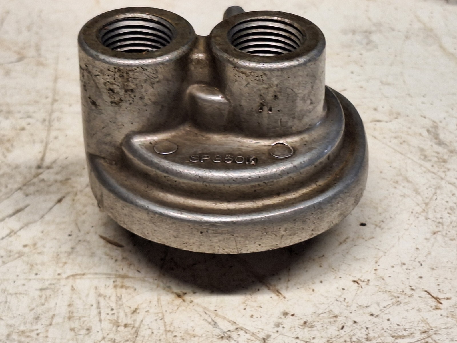Fram HPK-2 High-Performance Oil Filter Adapter Remote Mount Filter Base ...