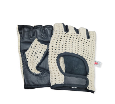Real Leather Crochet Padded Training Cycling Driving Wheelchair All Sports Glove