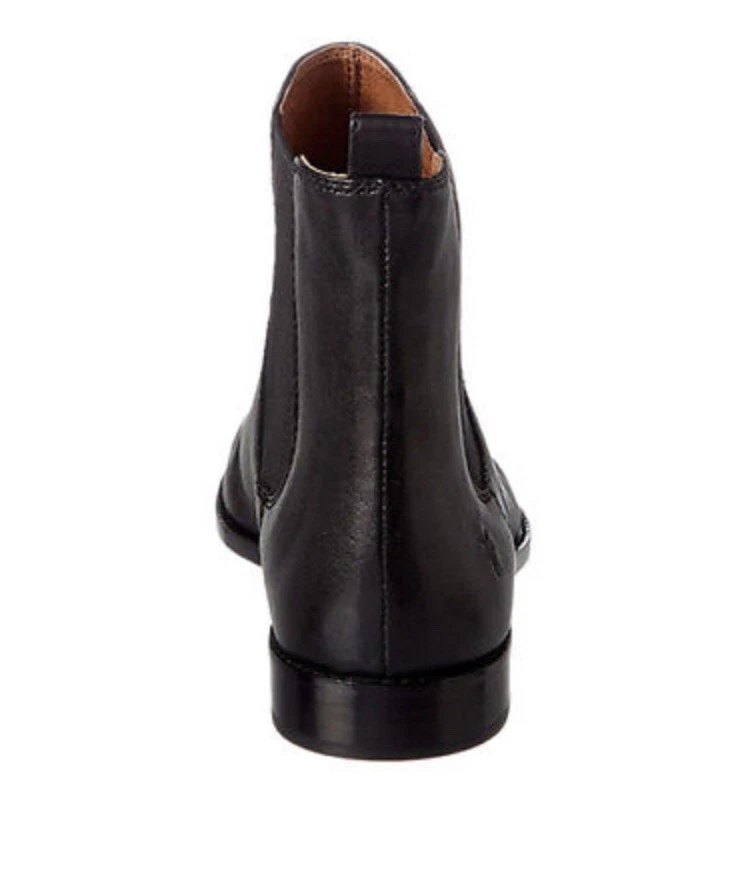 Frye Anna Chelsea Black Leather Ankle Boot Pull On 9.5 NEW eBay