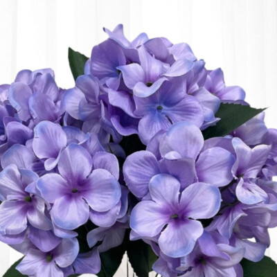 Pack of 2 Lavender Artificial Hydrangea 18'' Floral Bushes