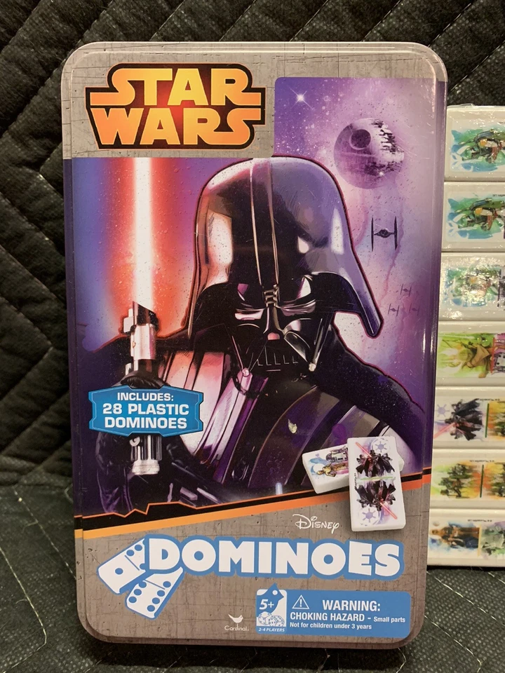 NEW Star Wars Domino Set in Collectible Metal Tin by Cardinal Games Open Box - Image 2 of 4