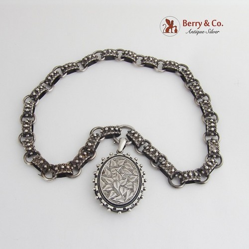 Antique Victorian Sterling Silver Book 