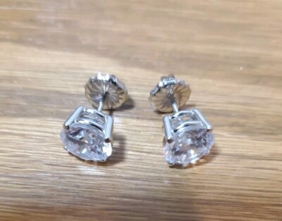 NANA Zirconia 925 Sterling Silver Earrings 1 Carat
