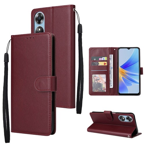 Case for Realme V5 7 Q2 Narzo30 Pro Oppo K7X A17 Leather Flip Wallet Stand Cover - Picture 16 of 19