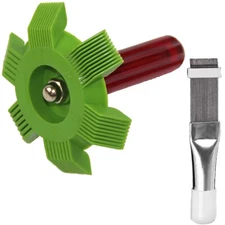 2Pcs Air Conditioner Fin Comb A/C Condenser Brush Radiator Cleaning Repair Tool