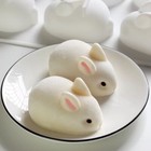 6-Cavity Silicone Bunny Rabbit Chocolate Sugarcraft Soap Candle Clay Resin Mould