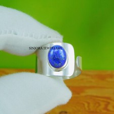 Lapis Lazuli Gemstone 925 sterling silver handmade Gift Ring US size 5 to 13