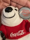 Coca Cola Stuffed Polar Bear in Red T-shirt  Bean Bag Plush # 0112 1997 Tags — photo 5