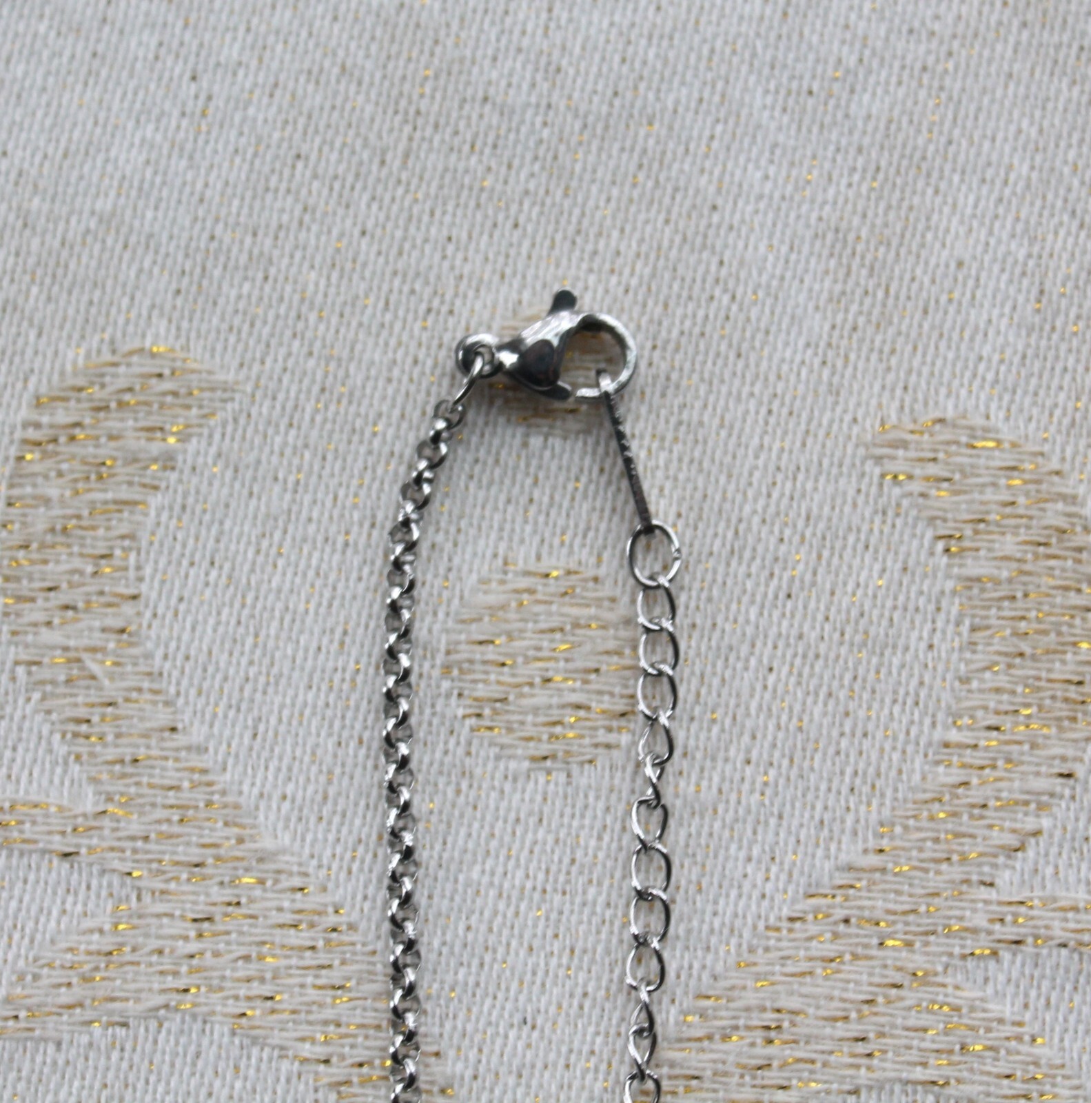 Red Heart Stone Pendant Necklace Faux Ruby Diamonds Costume Jewelry