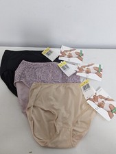 NWT Vtg Y2K 2001 Lot Of 3 Barely There Microfiber Super-Soft Briefs Size 6