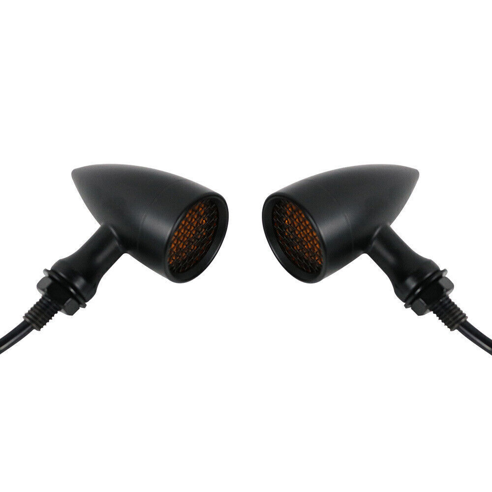 4x Motorcycle LED Bullet Turn Signal Light For Harley Bobber
