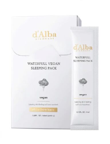 [d'Alba] Waterfull Sleeping Pack - 1pack (4ml x 12pcs) Korea Beauty - Photo 1/1