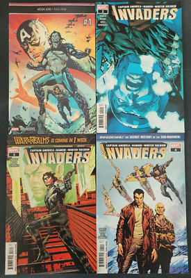 THE INVADERS #1-7 (2019) MARVEL COMICS SET OF 7 ISSUES! CAPTAIN AMERICA! NAMOR!