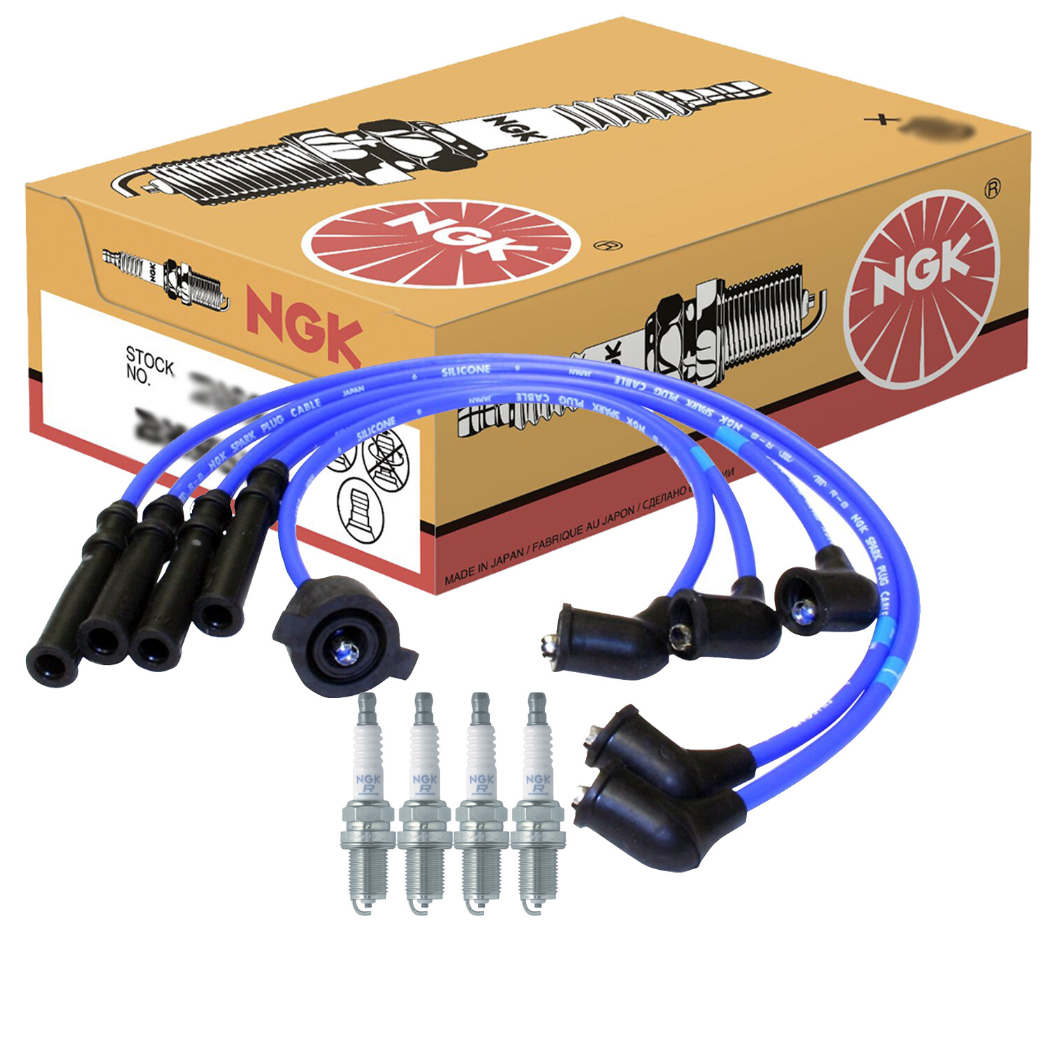 NGK Wire  4 Standard Spark Plugs Kit For Honda Prelude 2.0 L4 Naturally Asp