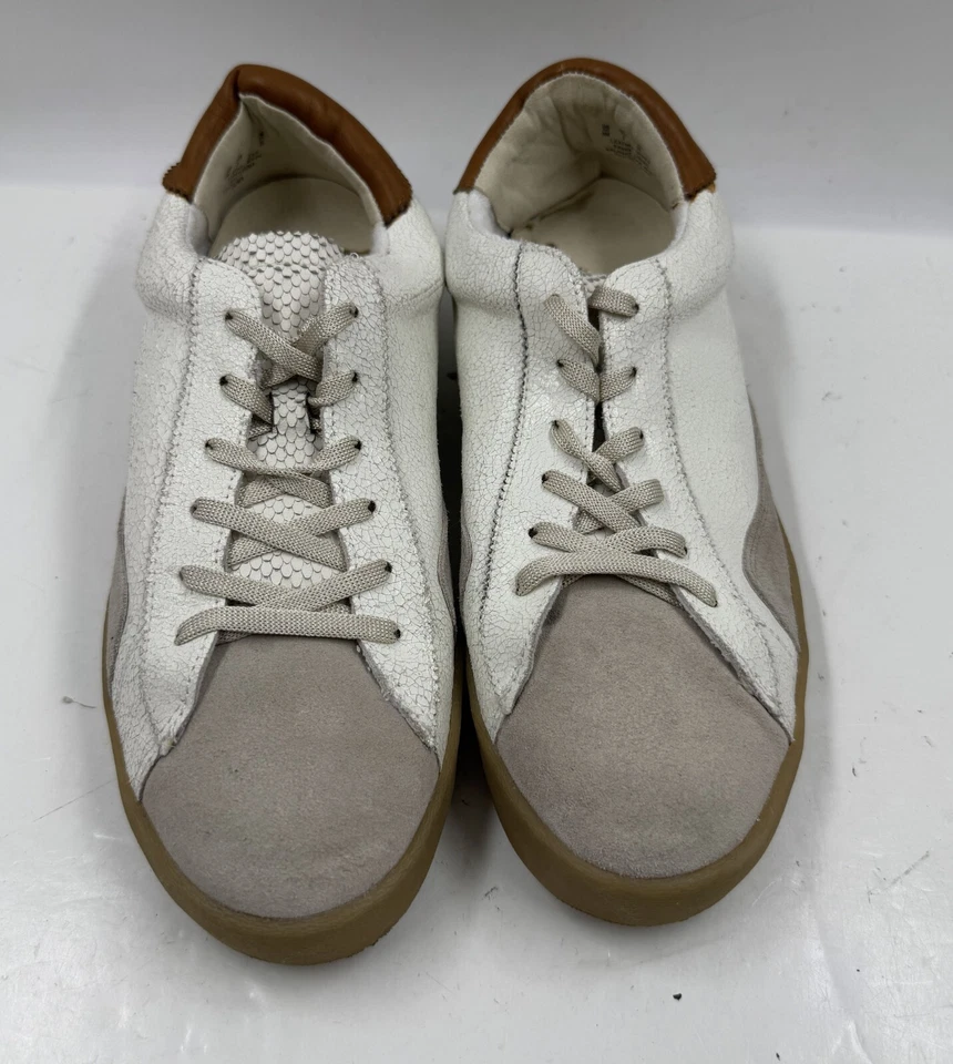 Sam Edelman Prima Women's Sneakers 9M White Gray Leather Low Top Lace Up Shoes - Image 4 of 4