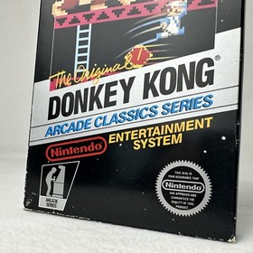 Donkey Kong Arcade Classics⭐Hang Tab Box 5 Screw⭐Nintendo NES Authentic Original