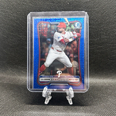 Bowman Chrome Baseball MLB Kyle Schwarber Blue Parallel #79 12/150 Phillies