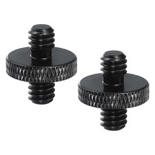 2Pcs 1/4" Male to 1/4" Male Tripod Nut Camera Mount Screw1 18mm