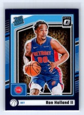 2024-25 Donruss Optic #291 Ron Holland II Purple Detroit Pistons RC