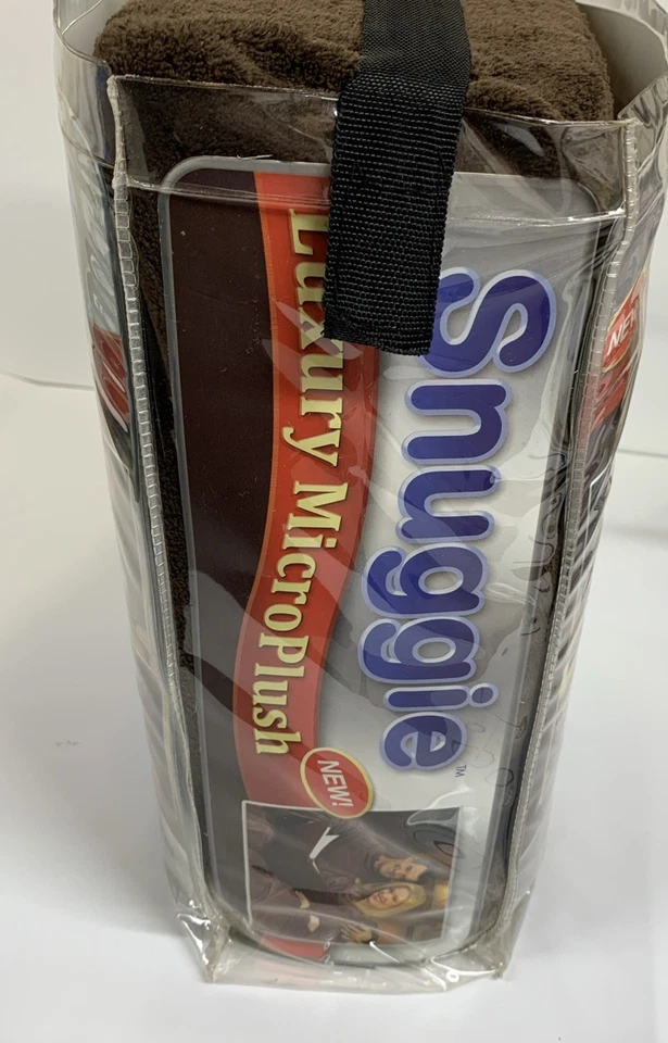 Vintage 1980's Original Snuggie Wearable Fleece Blanket In Brown - Image 4 of 4