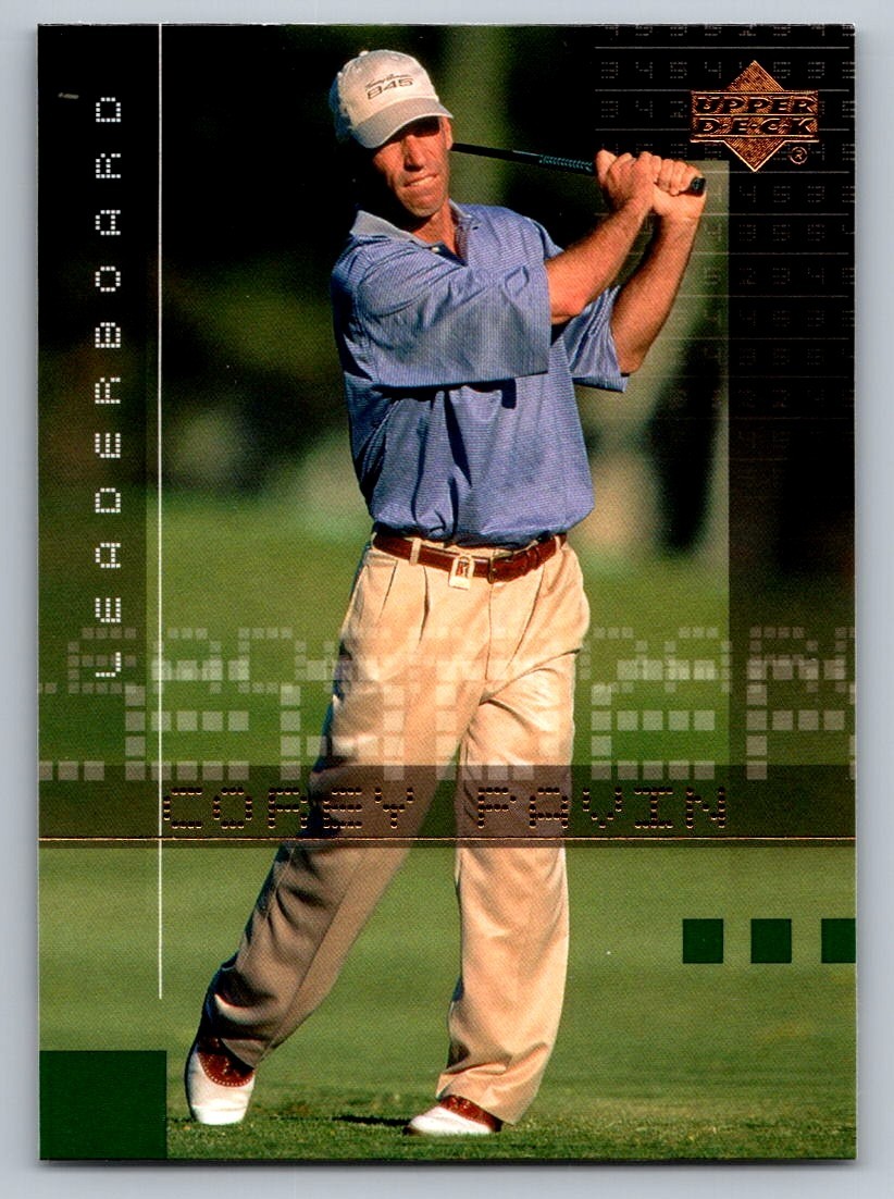 2002 UPPER DECK GOLF CARD LEADERBOARD #104 COREY PAVIN
