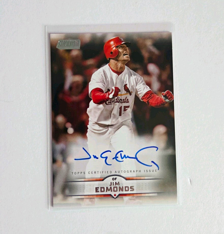 Jim Edmonds 2025 Topps Stadium Club Autographs Auto #SCBA-JED Cardinals.