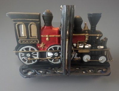 Castiron Train Bookends 6 