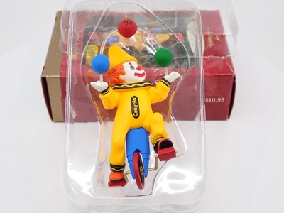 Hallmark Keepsake ornament clowning around crayola 1999 qx6487 IOB sue tague