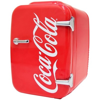 Compact Coca-Cola Mini Fridge - 4L Cooler for Bedroom & Dorm..